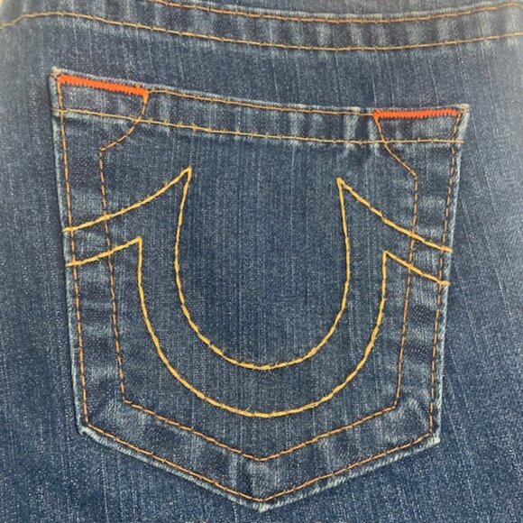 Rare Vintage Y2K True Religion Bobby Super T Bootcut Jeans Made in USA - Size 32 - Picture 3 of 11